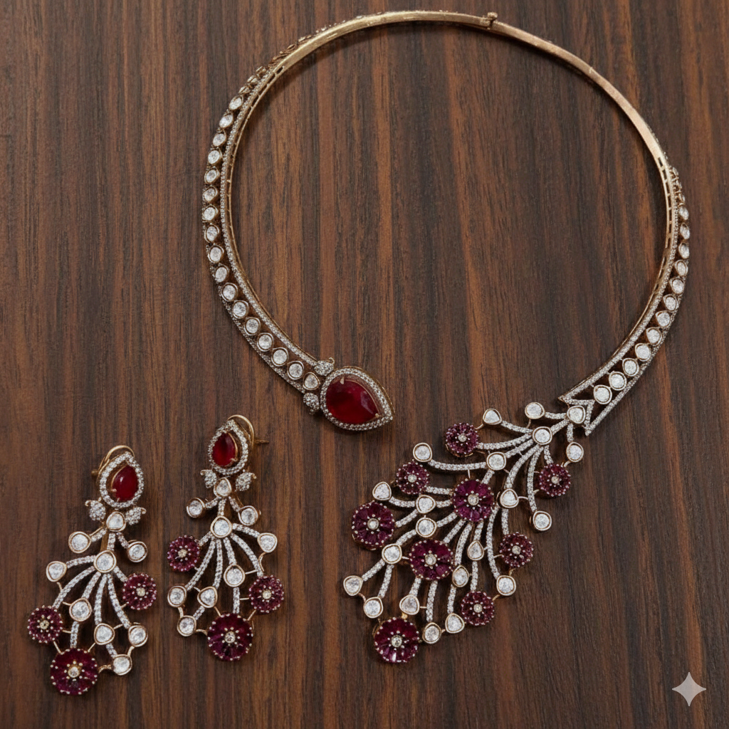 Amira Necklace Set : Royal Elegance