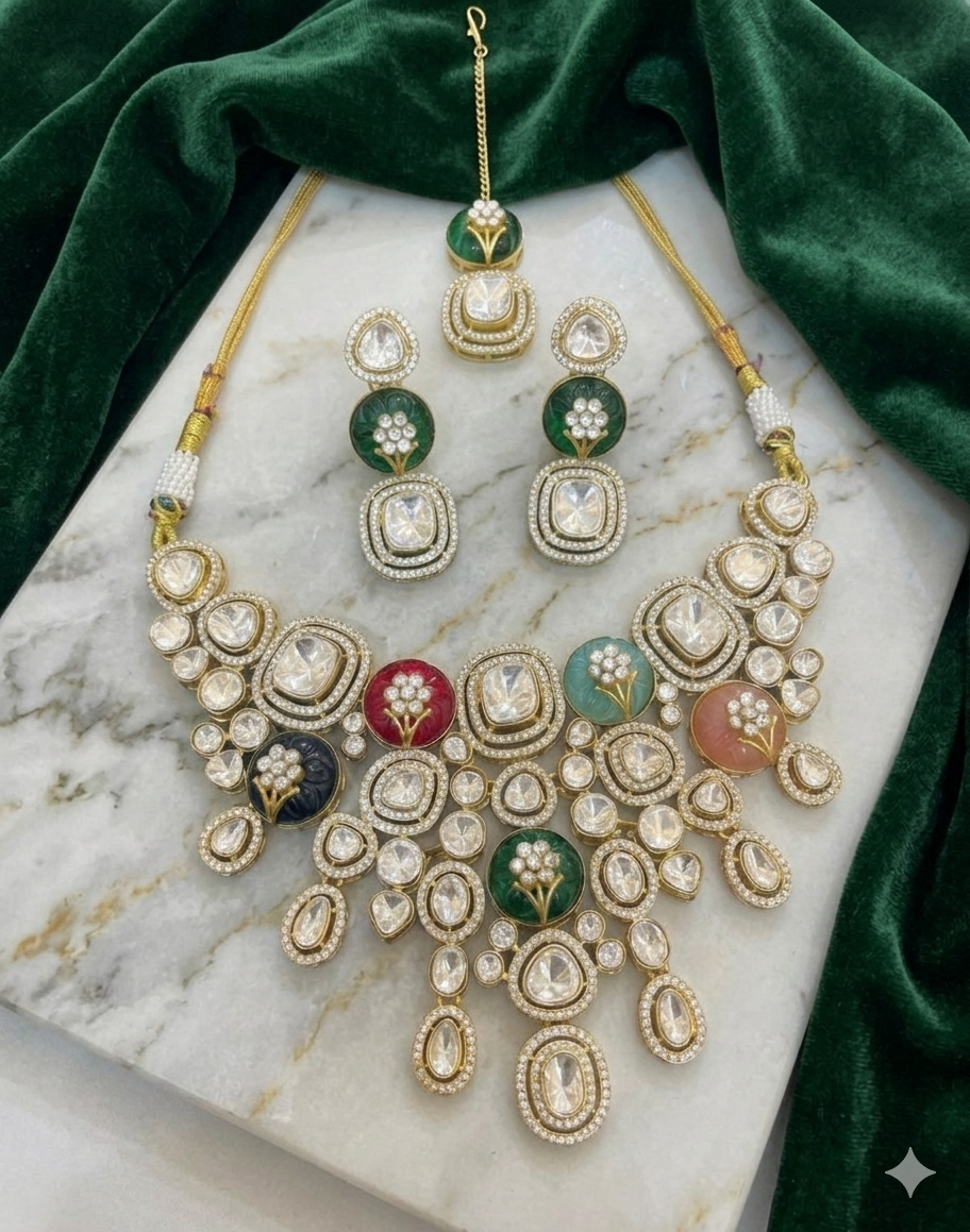 The Meher Mint Necklace Set