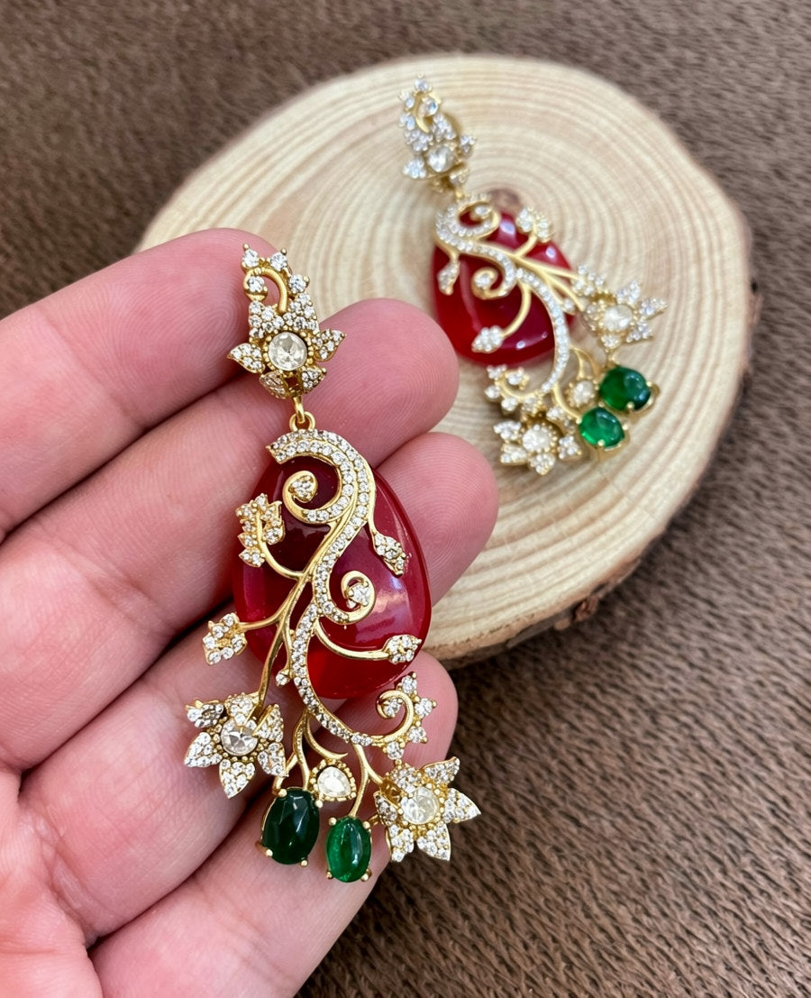 Shiva Designer Multicolor Statement Earrings